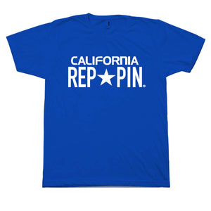 California Reppin Royal and White T-Shirt