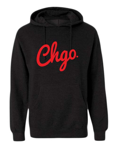 CHGO Black and Red Hoodie