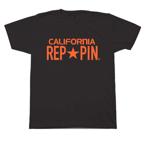 California Reppin Black and Orange T-Shirt