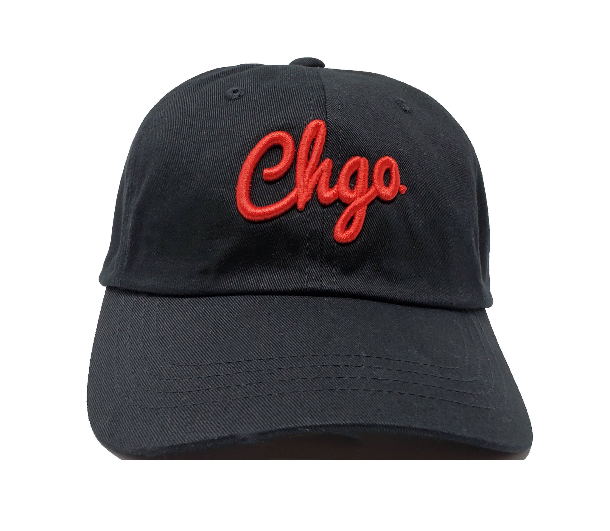 CHGO Black and Red Dad Cap