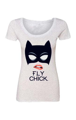 Cat Woman Scoop Neck T-shirt