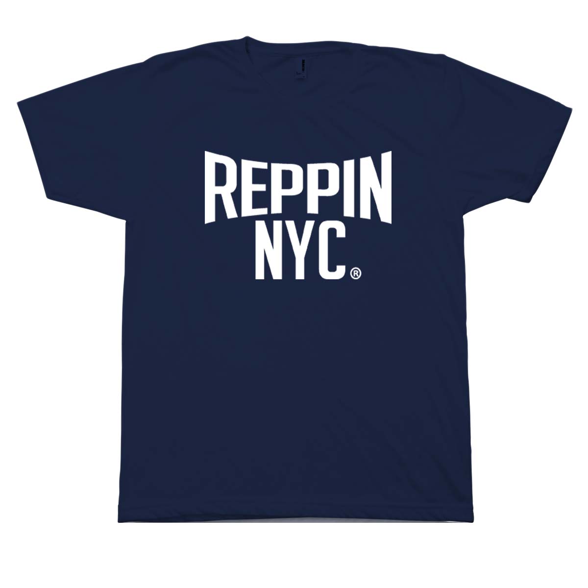 Reppin NYC Navy and White T-Shirt