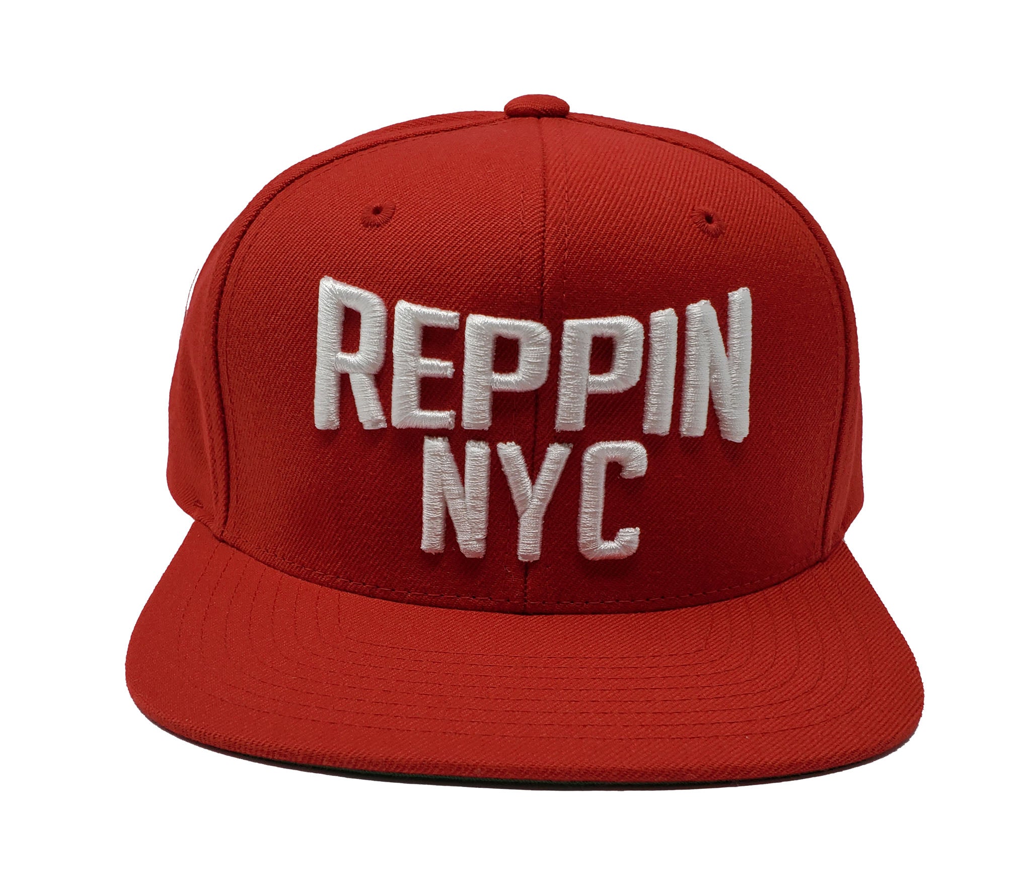 Reppin NYC Red and White Snapback